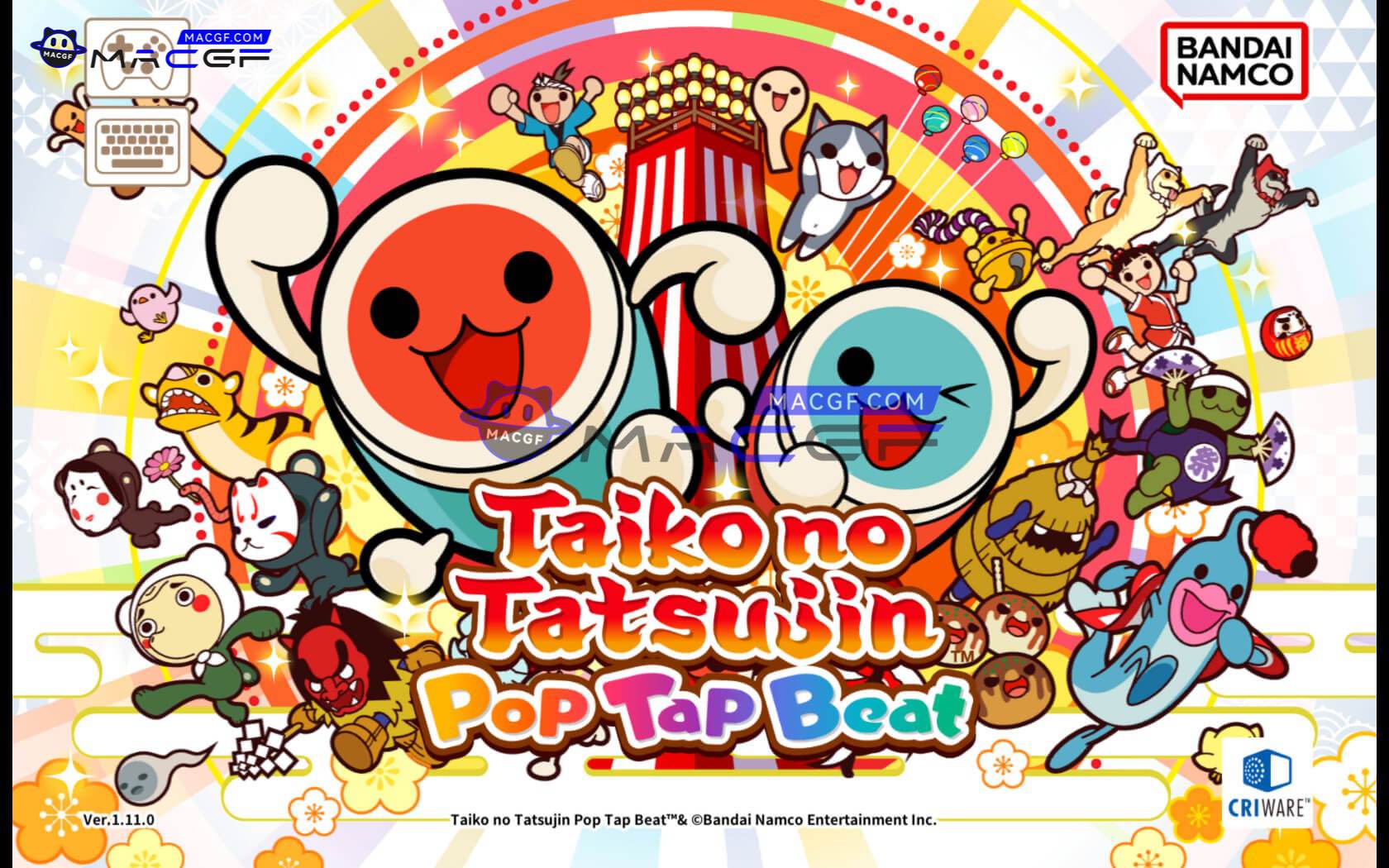 「太鼓达人」Taiko no Tatsujin Pop Tap Beat v1.11.0 中文原生版 - macGF