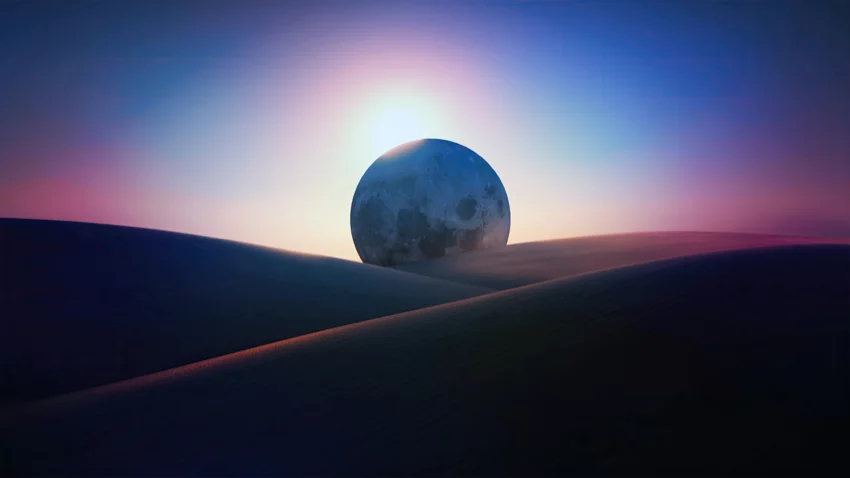星球 月球 柔光 土坡 12k风景壁纸 MACGF.COM - macGF