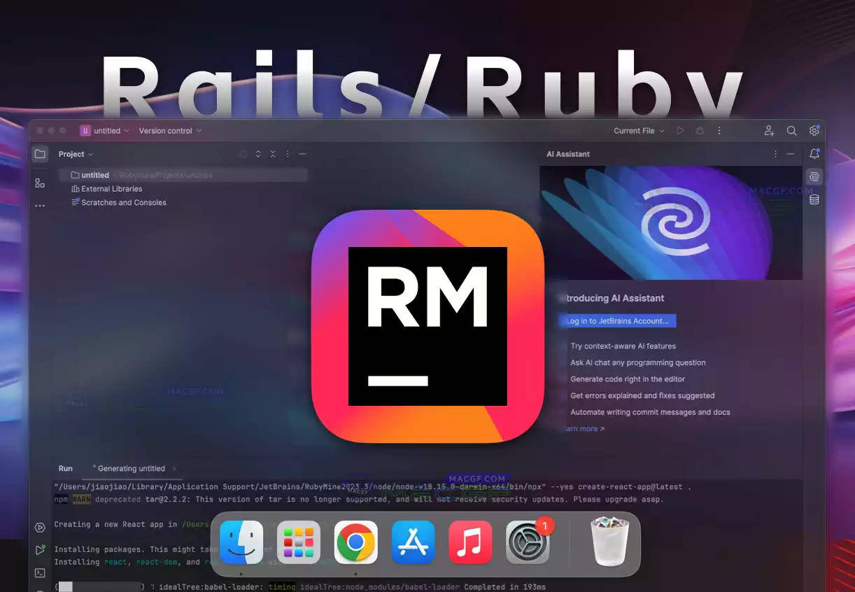 「Ruby｜Rails语言集成开发」JetBrains RubyMine 2023 v2023.3.6 中文激活版 - macGF